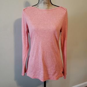 The north face ribbed long sleeve crewneck thermal top pink L